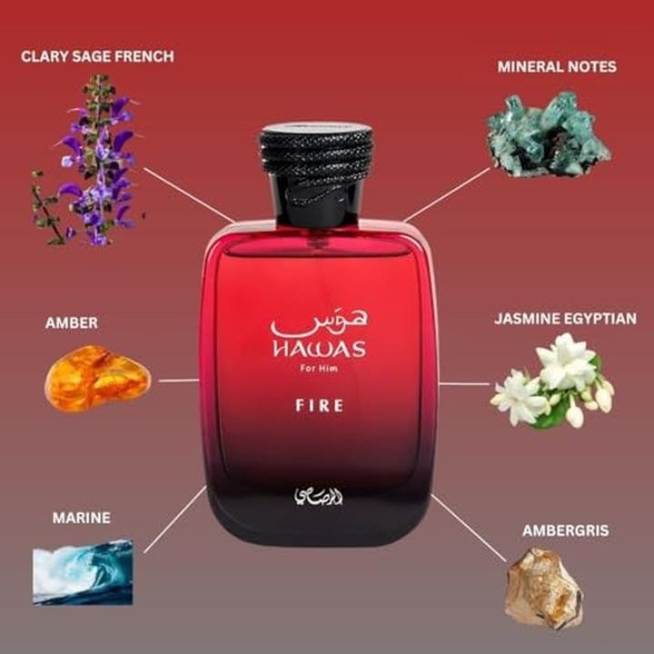Actual product image Rasasi Hawas Fire (Eau de parfum, 100 ml)