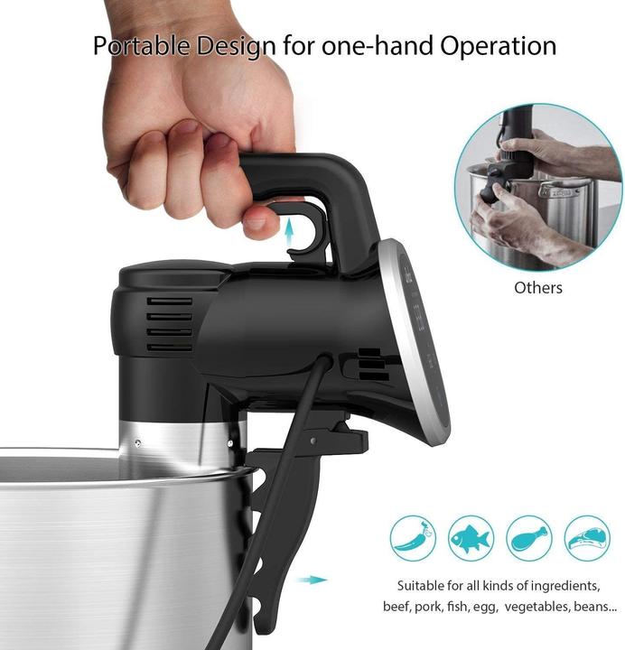 Actual product image Wancle Precision Cooker Black