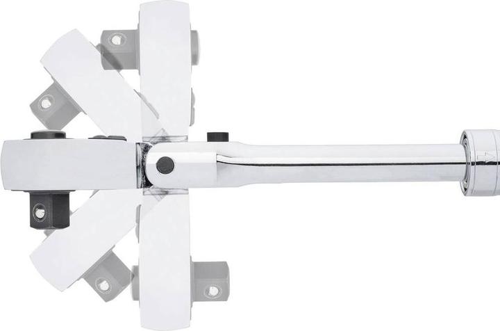 Produktbild Vigor Teleskop Gelenk-Umschaltknarre ∙ V6614N ∙ Vierkant 6,3 mm (1/4 Zoll) ∙ 225 mm (1/4")