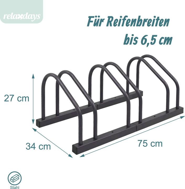 Image du produit Relaxdays support vélo