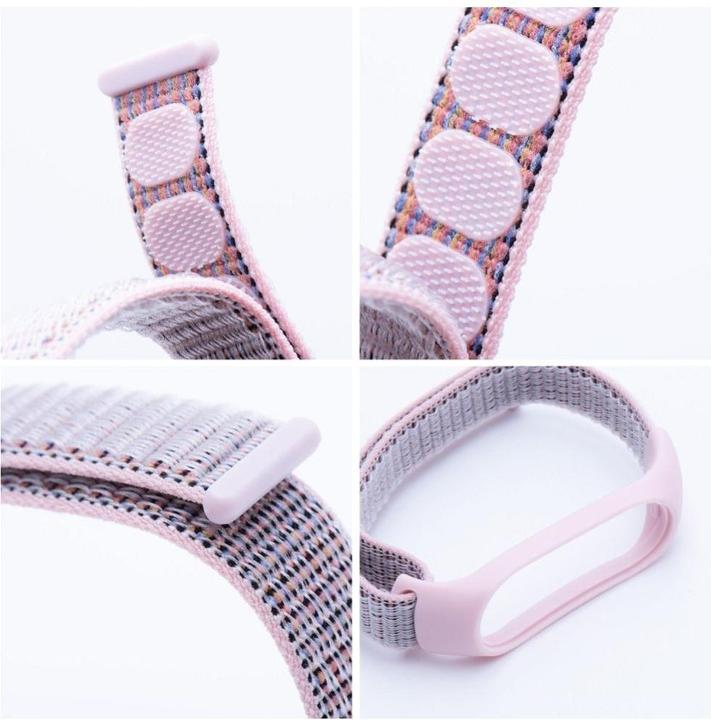 Produktbild OEM Strap Nylon strap for XIAOMI Mi Band 5 / 6 / 7 pink (07) (Nylon)
