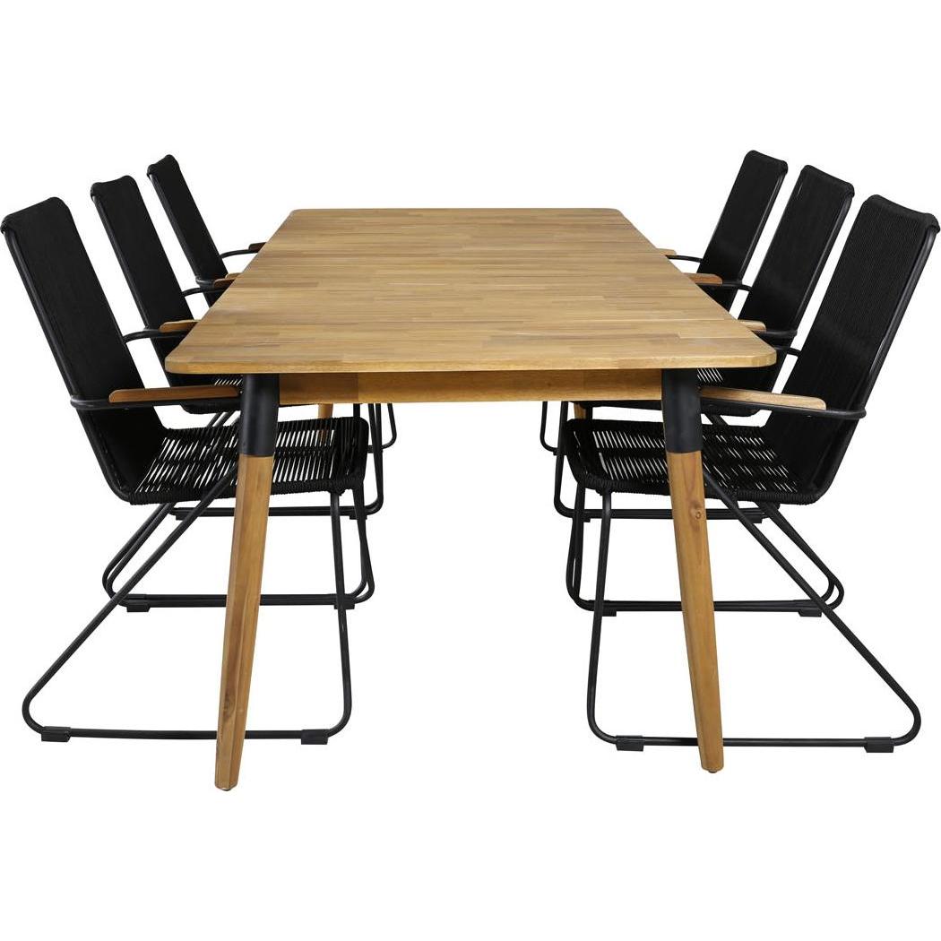Ebuy24, Gartentisch + Balkontisch, Gartenmöbel-Set Julian (210 cm)
