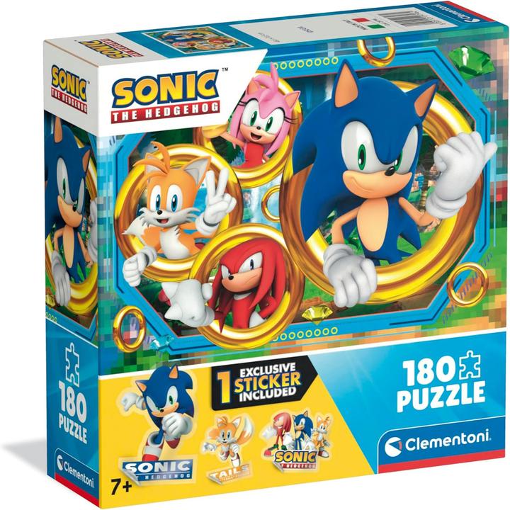 Immagine prodotto Clementoni Puzzle 180 Super Colour Sonic (180 pezzi)