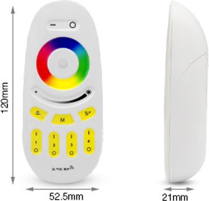 Produktbild Milight 4-Zonen Touch Funk Fernbedienung Multicolor+ RGBW