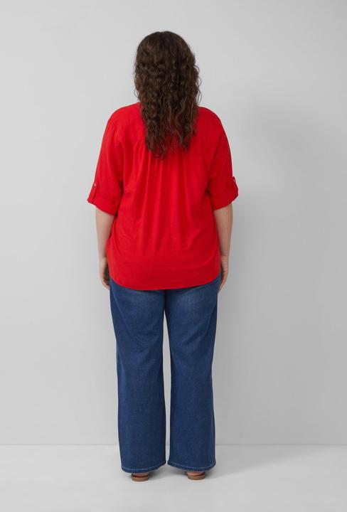 Image du produit S.Oliver Bluse Leinenmix-Bluse mit Turn-up (48)