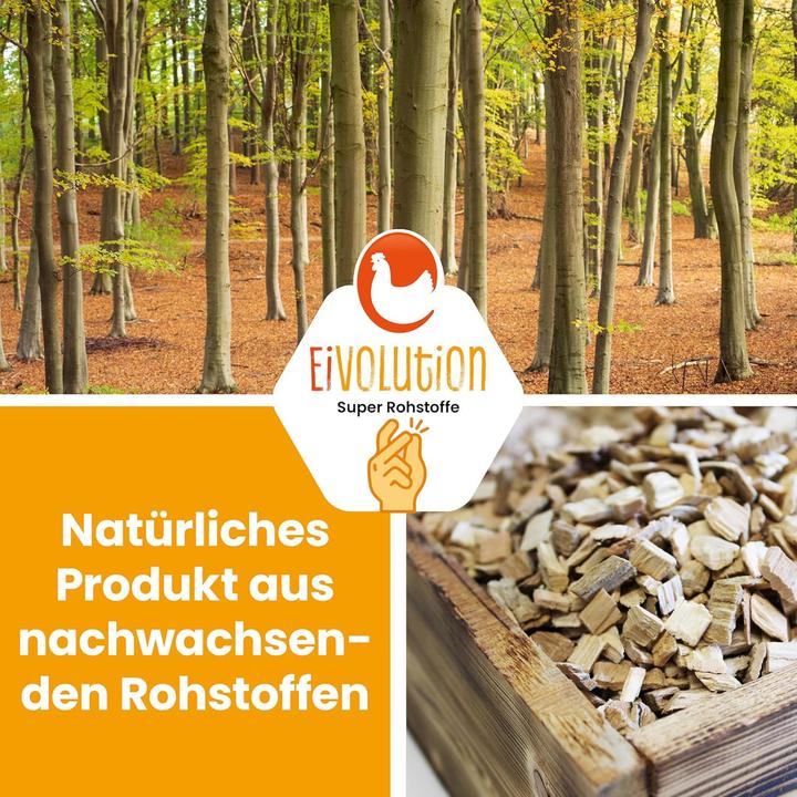 Produktbild Eivolution Buchenhack Einstreu, Staubfrei & Natürlich (15 kg, Einstreu)