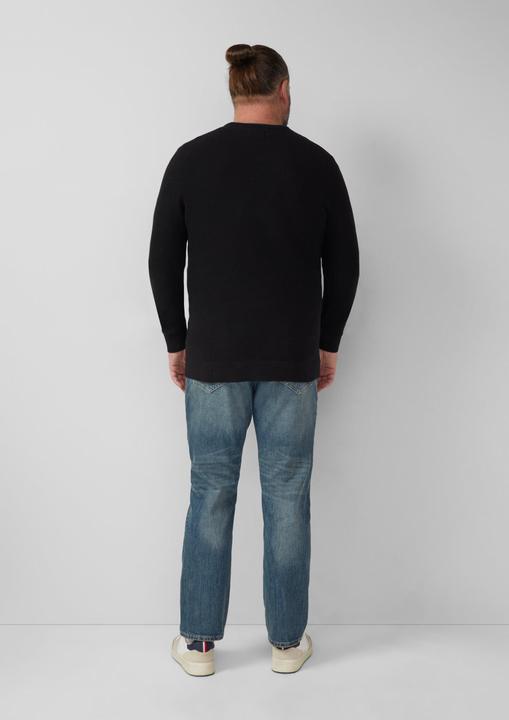 Image du produit s.Oliver Strickpullover Strickpullover aus Baumwolle mit Struktur (5XL)