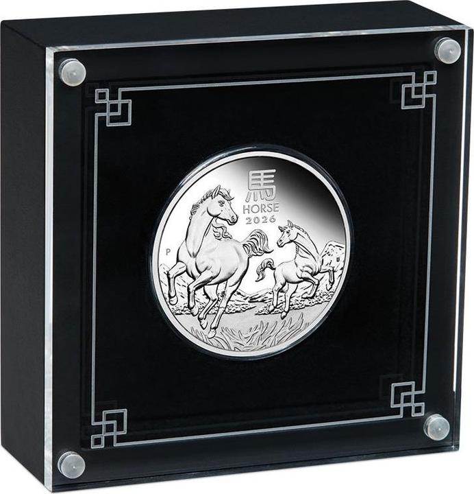Produktbild The Perth Mint Silber Lunar III 1 oz PP - Pferd 2026 (999.90, 2026)