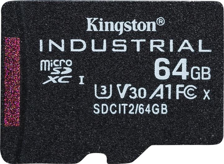 Productafbeelding Kingston microSDXC Industrieel (64 GB, microSDXC, microSDHC, U3, UHS-I)