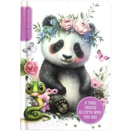 Teka, Quaderni + Bloc notes, A6/64K glattes Notizbuch Panda FRESH (A6, Copertina rigida)