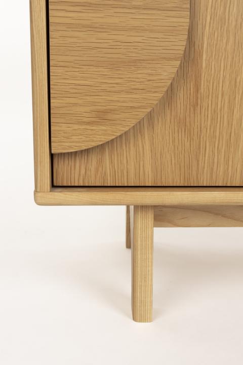 Actual product image Zuiver Sideboard Groove 2 Doors Natural Oak (82 x 40 x 58 cm)
