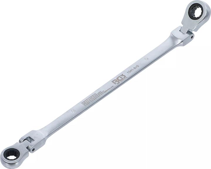 Actual product image BGS Double Swivel Head Ratchet Wrench | 8 x 9 mm (8 mm, 9 mm)