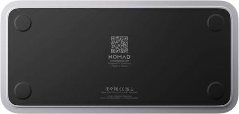 Actual product image Nomad Base One Max 3:1 with MagSafe Silver (15 W)