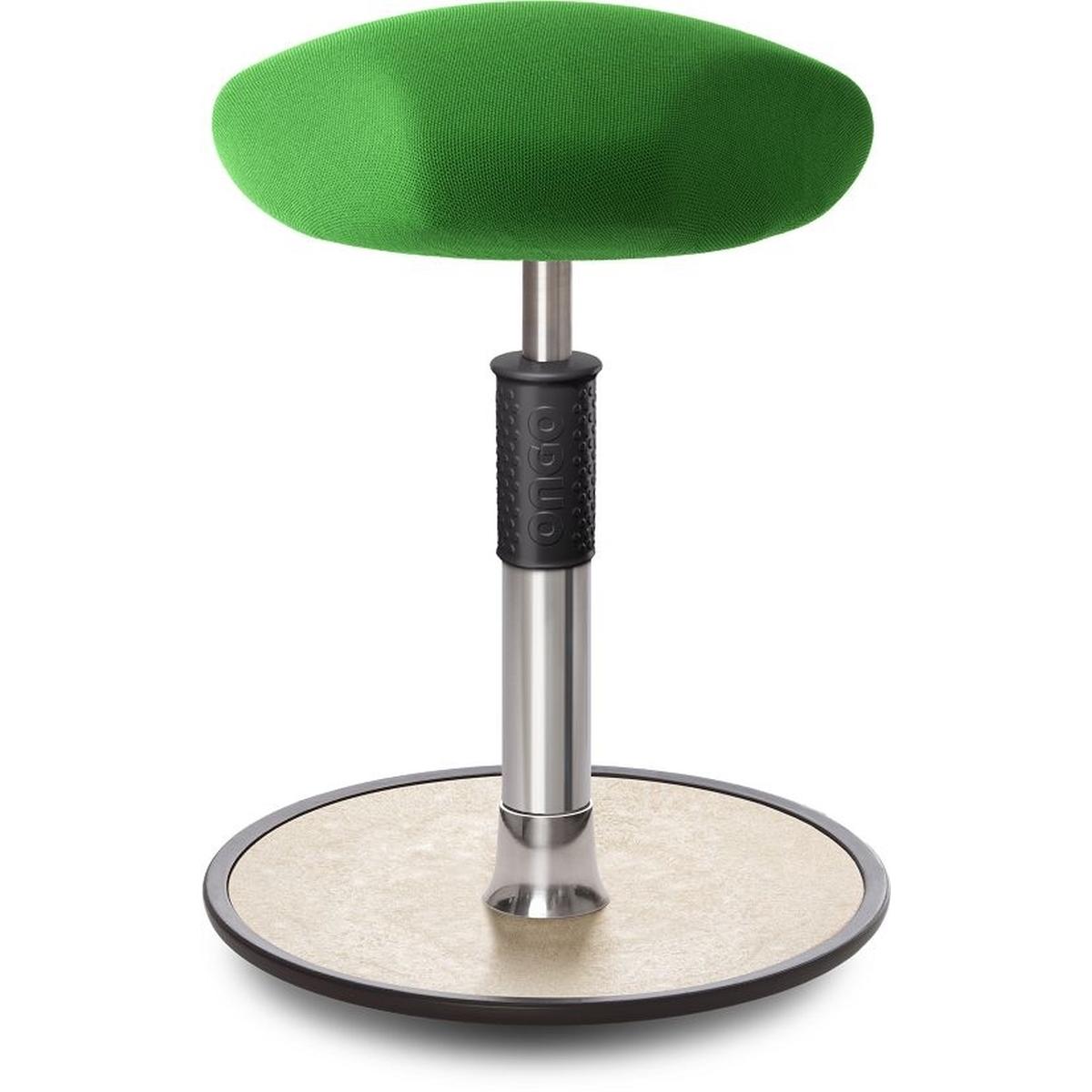 Ongo, Bürostuhl, Sitz- Stehhocker Free Regular Triangel Gestrick Grün chrom /cremeweiss