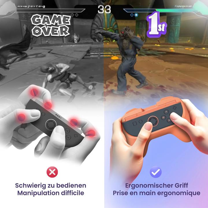 Actual product image Oniverse Grip pair for Joycons (Switch 2)