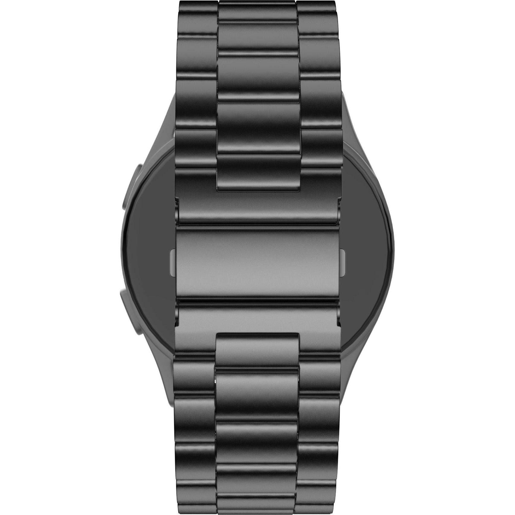 Bandz Titanium Gliederband (Titan), Uhrenarmband, Schwarz