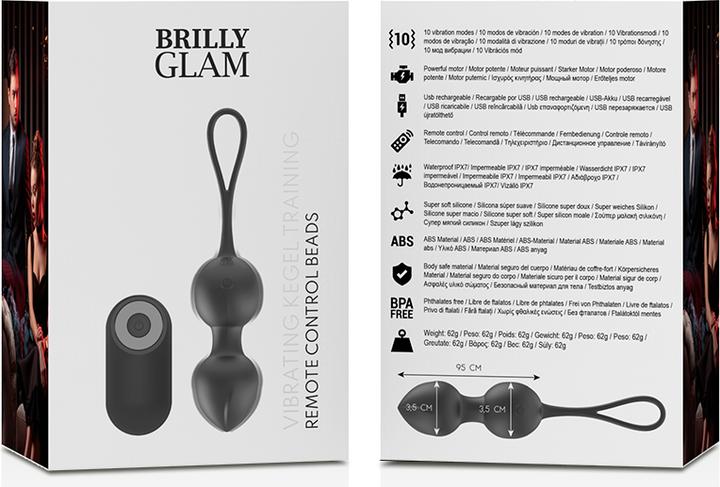 Produktbild Brilly glam Vibrierende Kegelperlen mit Fernbedienung