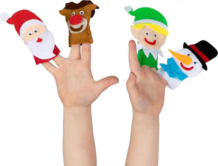 Produktbild Wins Holland Filz-Fingerpuppen Weihnachten selber machen, 4St.