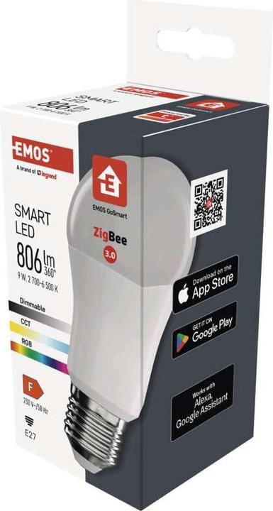 Produktbild Emos GoSmart (E27, 9 W, 806 lm, 1 x, F)