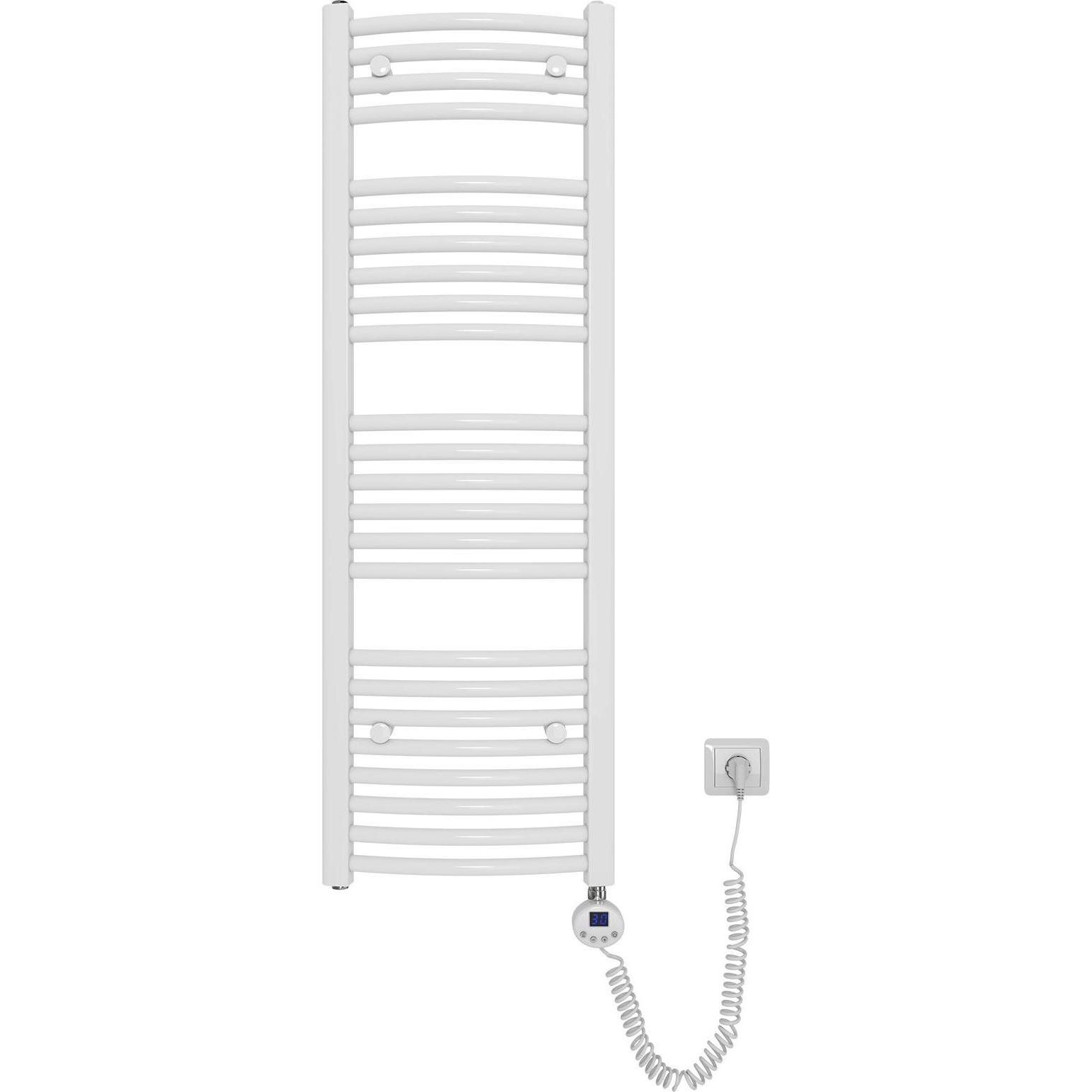 Emke Elektrischer Badheizkörper, Badheizung Elektrisch, Weiss 120x40cm 500W, Heizkörper, Weiss