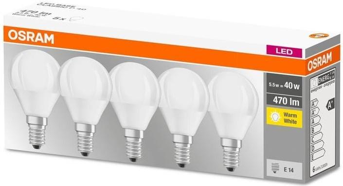 Produktbild Osram Base Retro (E14, 4 W, 470 lm, 5 x, F)