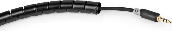 Produktbild Nedis Kabelmanagement Hülse 2.00 m 1 Stück max. Kabeldicke: 16 mm PE Schwarz (Kabeldurchlass, 200 cm)