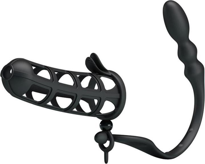 Crazy Bull Hercules - Manicotto per il pene con stimolatore anale (3.50 cm)