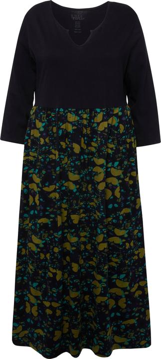 Actual product image Ulla Popken Butterfly Print Hem Empire A-line Pocket Knit Dress (54)