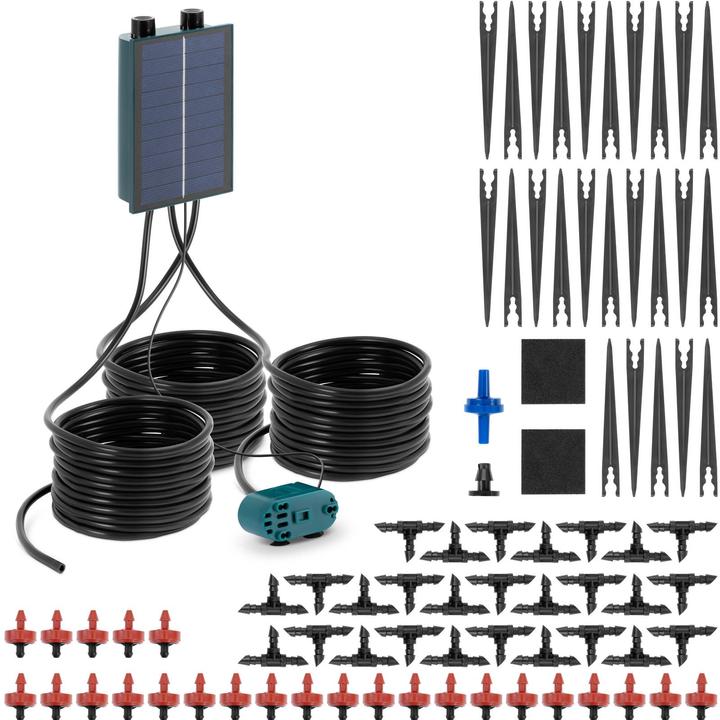 Actual product image Hillvert Solar irrigation system - 50 Dripper - 10 m hose (Water timer)
