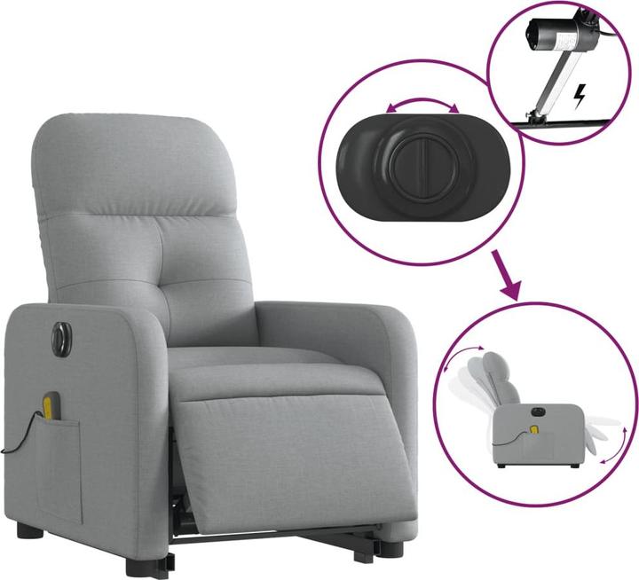 Image du produit vidaXL Massagesessel mit Aufstehhilfe