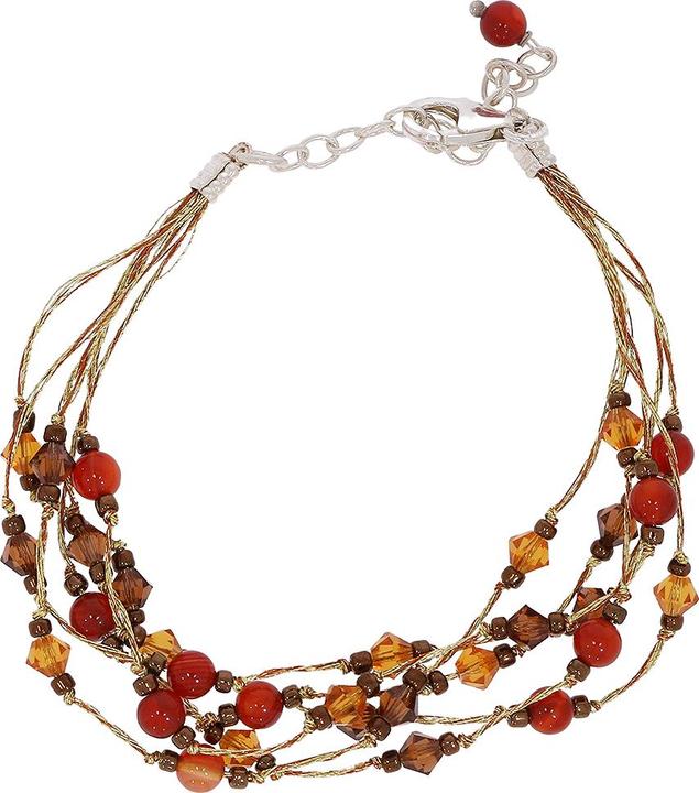 Actual product image Luxxos Set necklace earrings and bracelet with quartz (925 Sterling silver)