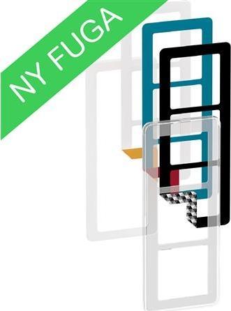 Produktbild LK FUGA CHOICE designramme inkl. 6 farvevalg 3 modul, transparent