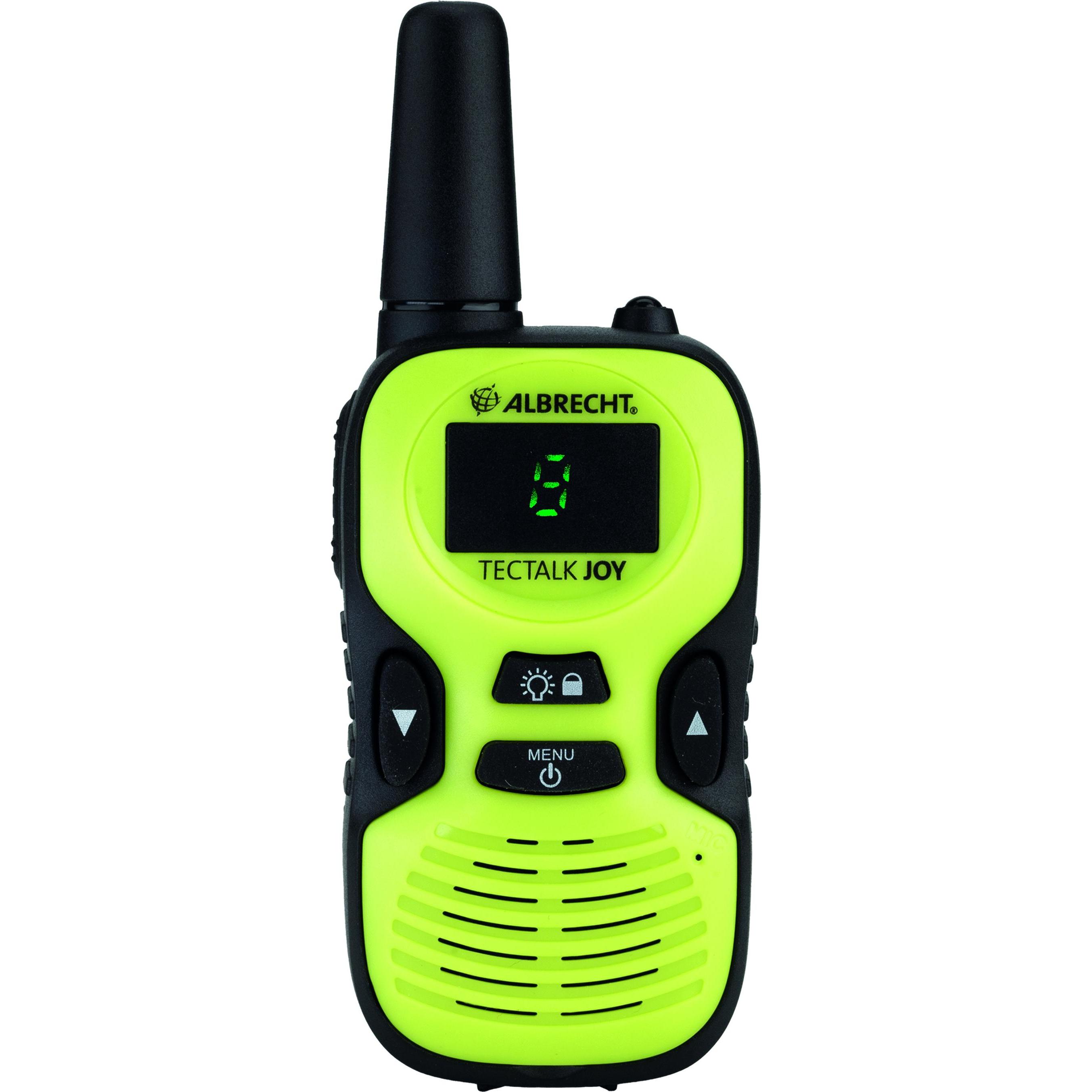 Thumbnail - Albrecht Tectalk Joy Paar (0.50 km), Walkie-Talkie, Schwarz, Gelb