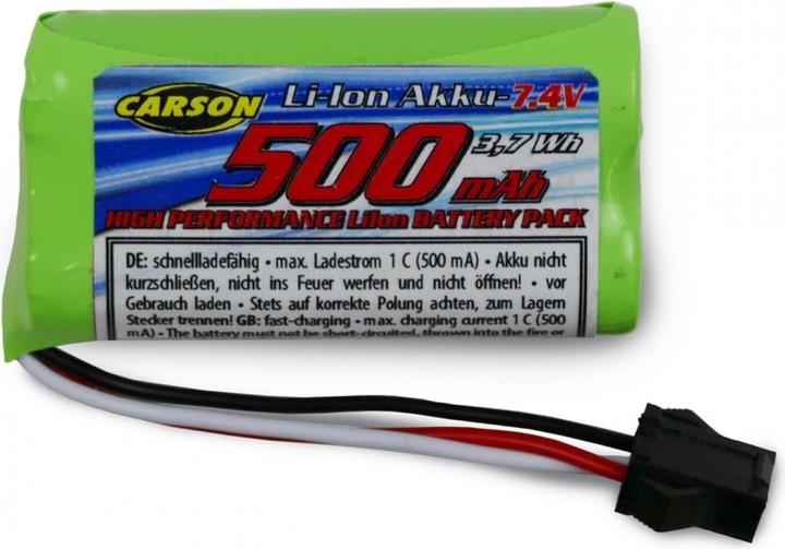 Produktbild Carson 7,4V/500mAh Li-Ion Akku Land Rover, JST (7.40 V, 500 mAh)