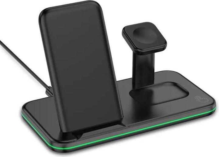 Immagine prodotto Hermex Stazione di ricarica 3 in 1 per smartphone Smartwatch Cuffie Docking Station (15 W)