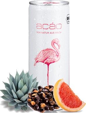 Actual product image Acáo Refreshing drink with pink grapefruit & guarana organic (1 x 25 cl)