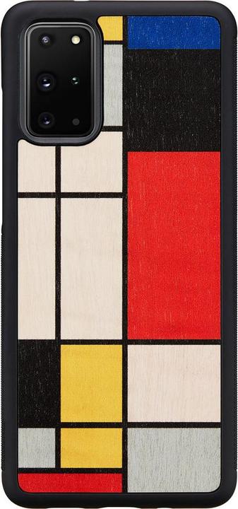 Man&Wood case for Galaxy S20+ mondrian wood black (Samsung Galaxy S20+)