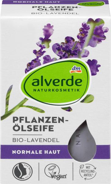Produktbild dm alverde Pflanzenölseife Bio-Lavendel (Kernseife)