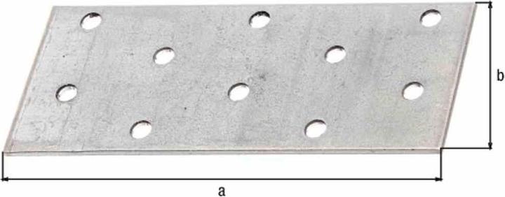 Image du produit GAH Raccord plat Alberts 100x40x2,5 galvanisé (Connecteurs plats, 25 pcs)