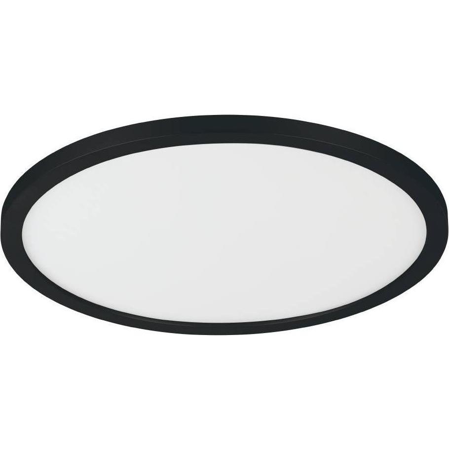 EGLO, Wandleuchte + Deckenleuchte, 75738 CAMPASPERO LED Wand-/Deckenleuchte 14W Ø295mm Schwarz Weiss Steuerbare Lichtfar...