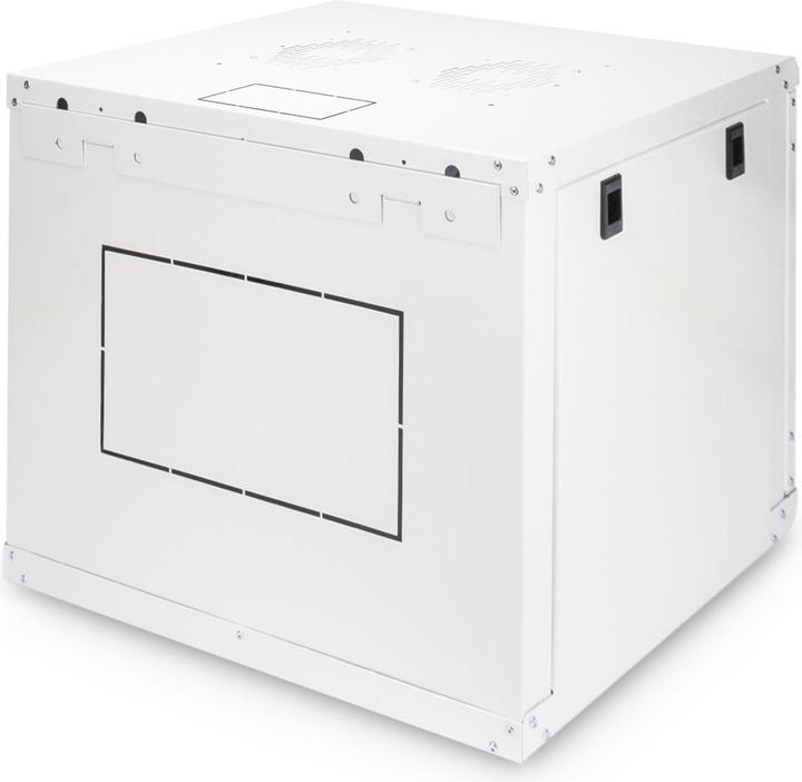 Actual product image Digitus 48.3cm 19inch wall cabinet 9HE SoHoline RAL7035 grey without shelf 505mmx600mmx450mm (9 RU, 19 inch rack)