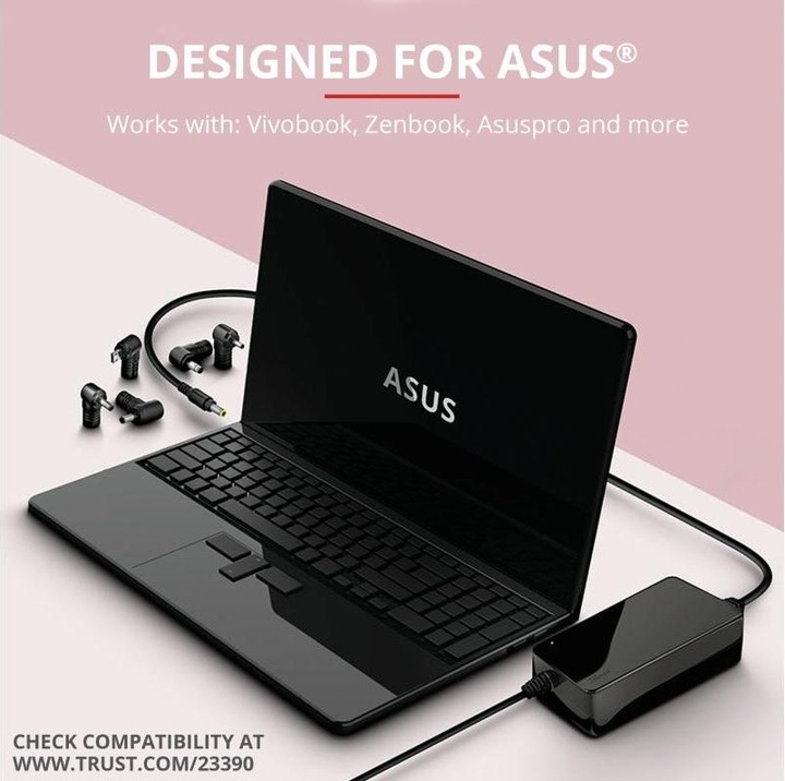 Immagine prodotto Trust Alimentatore 90 W Maxo per notebook Asus (90 W)