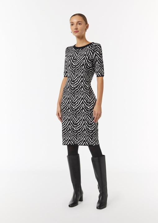 Actual product image Comma Kleid Schmales Strickkleid mit Animal-Muster (40)