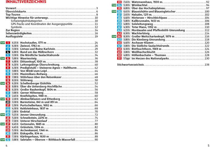 Nutritional values and ingredients Wanderführer / Berchtesgadener Land (German, Heinrich Bauregger, 2022)