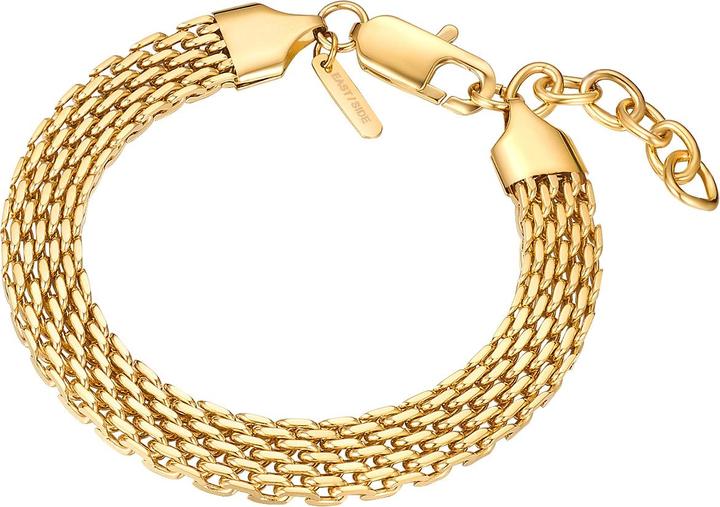 Image du produit Eastside Bracelet pour femme - 33888 (17 cm, Acier inoxydable plaqué or jaune 14 carats)