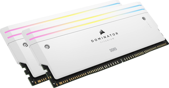Produktbild Corsair DOMINATOR Titanium Light Enhancement Kit, 2-up config, Functional LEDs, White Heatsink, no DRAM ICs (Mehrfarbig)