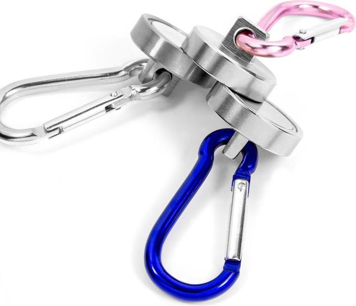 Actual product image Supermagnete Pot magnet with carabiner (1 x)