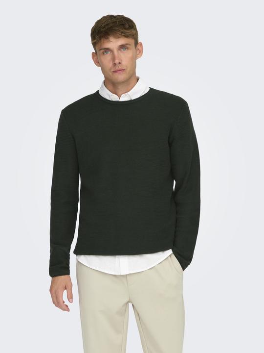 Produktbild Only & Sons Normal geschnitten Rundhalsausschnitt Pullover Strickpullover (L)