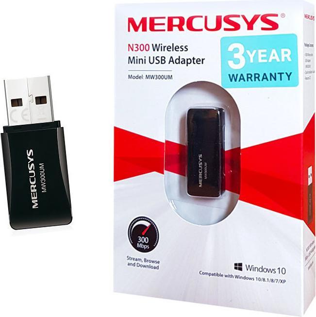 Produktbild Mercusys MW300UM Netzwerkkarte Eingebaut USB (USB)