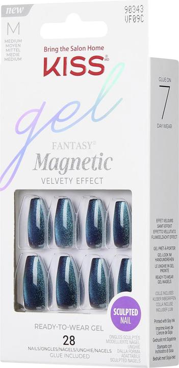 Produktbild KISS Gel Fantasy Magnetic Gel Nails Chameleon - 28 Pieces (Kunstnägel, Chameleon)